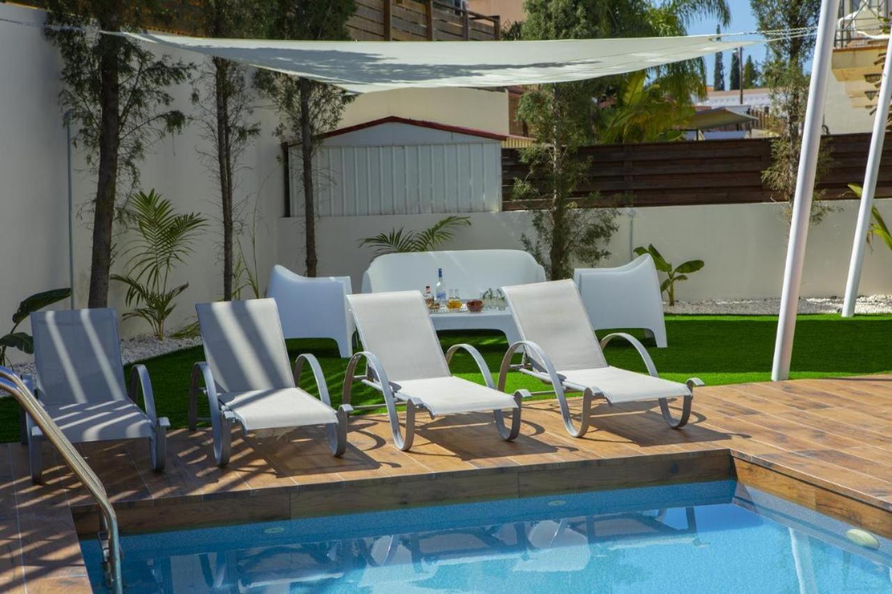 Tsokkos Family Villa - Pool Garden 2' Walk To Beach Protaras Buitenkant foto